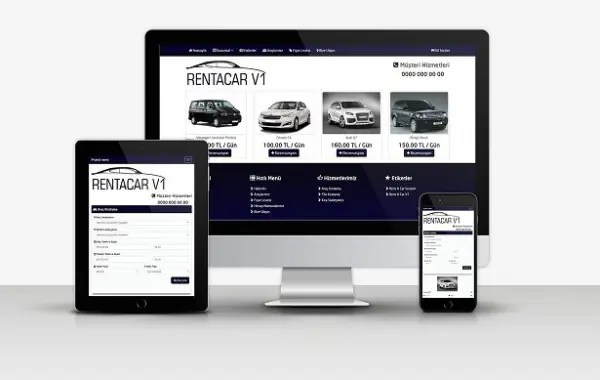 Rent a Car Web sitesi v1
