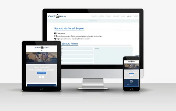 Sürücü Kursu Web sitesi v1