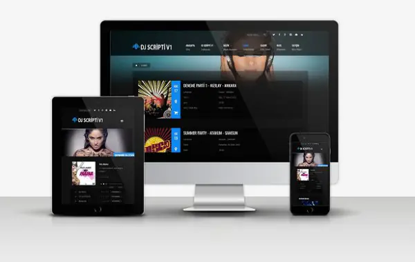 Müzik Dj Web sitesi v1
