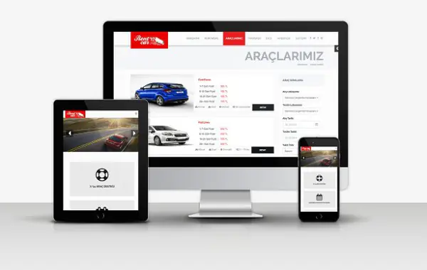 Rent a Car Web sitesi v2